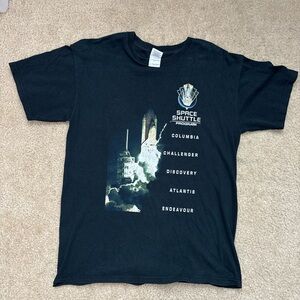 Gildan Shuttle Missions Heavy Cotton Black T-Shirt